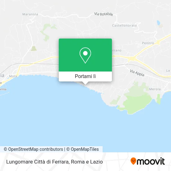 Mappa Lungomare Città di Ferrara