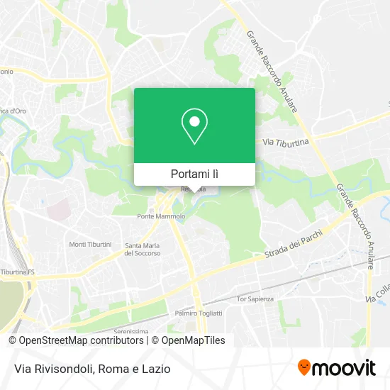 Mappa Via Rivisondoli