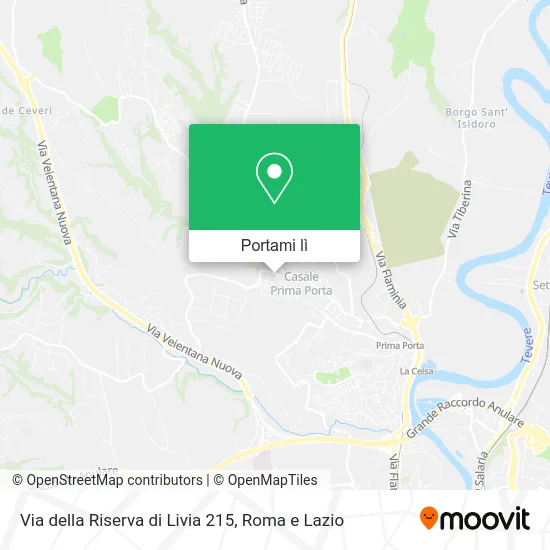 Mappa Via della Riserva di Livia 215