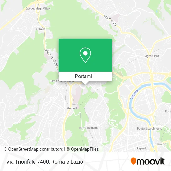 Mappa Via Trionfale  7400