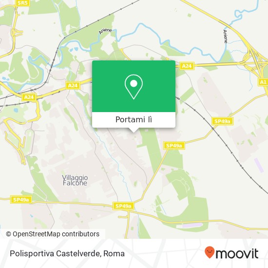 Mappa Polisportiva Castelverde