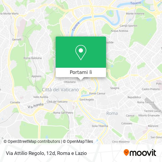 Mappa Via Attilio Regolo, 12d