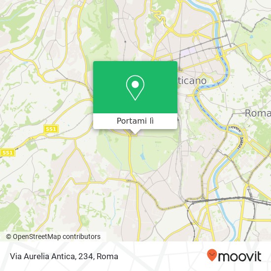 Mappa Via Aurelia Antica, 234