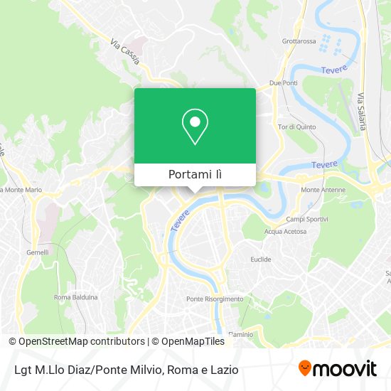 Mappa Lgt M.Llo Diaz/Ponte Milvio