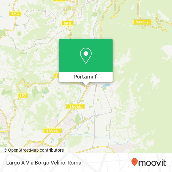Mappa Largo A Via Borgo Velino