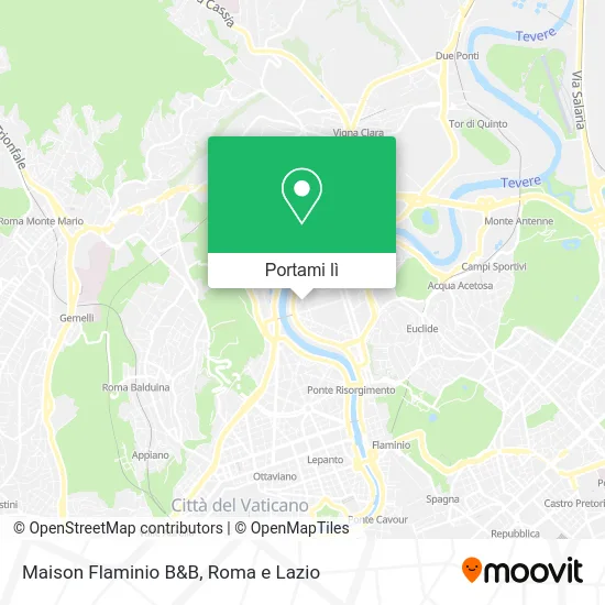 Mappa Maison Flaminio B&B