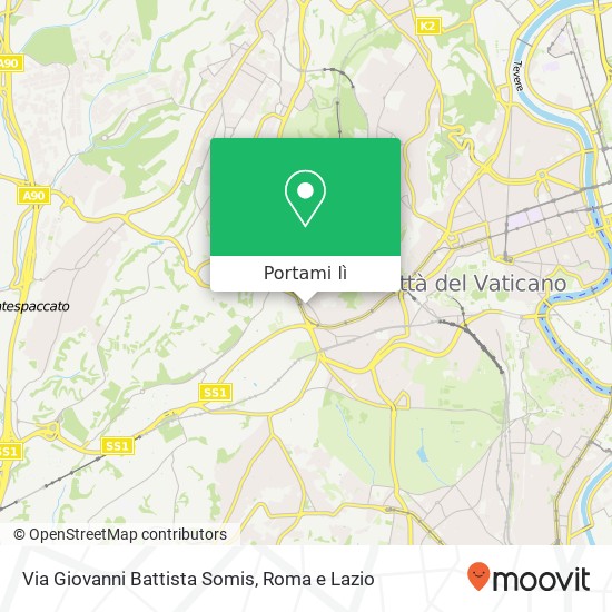 Mappa Via Giovanni Battista Somis
