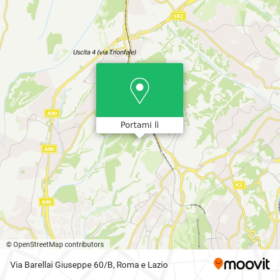 Mappa Via Barellai Giuseppe 60/B