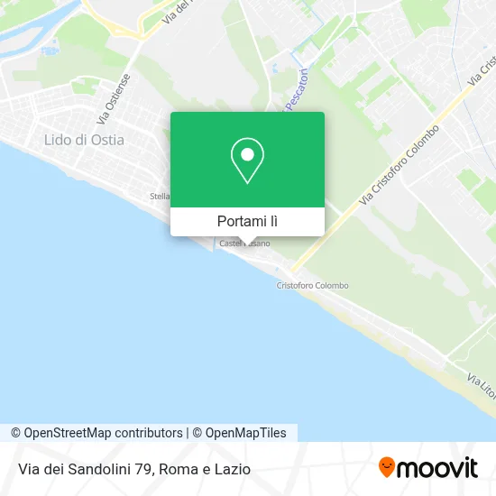 Mappa Via dei Sandolini  79