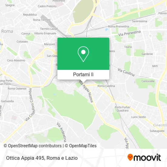 Mappa Ottica Appia 495