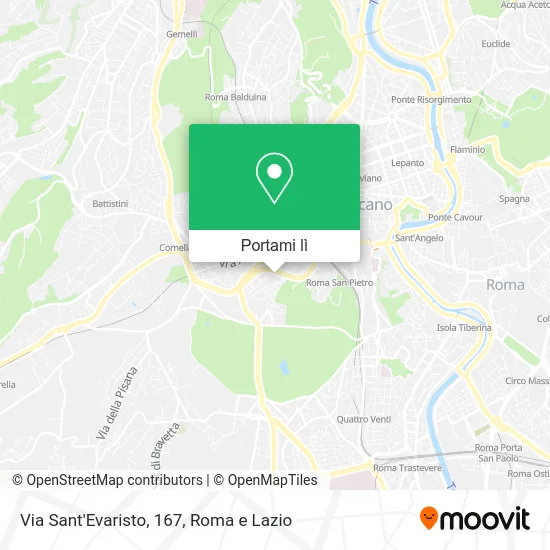Mappa Via Sant'Evaristo, 167