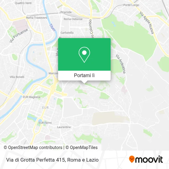 Mappa Via di Grotta Perfetta  415