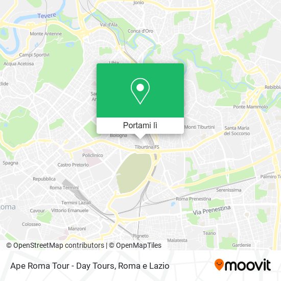 Mappa Ape Roma Tour - Day Tours