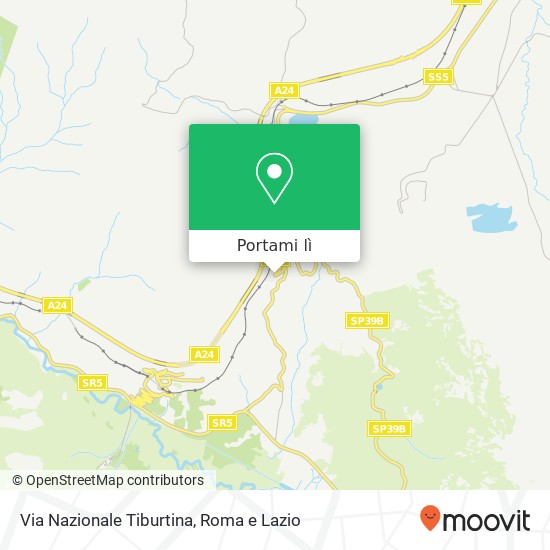 Mappa Via Nazionale Tiburtina