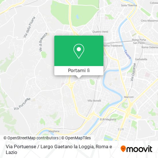 Mappa Via Portuense / Largo Gaetano la Loggia