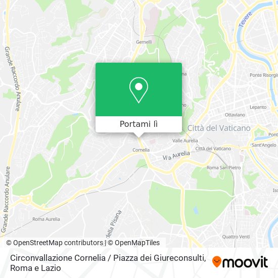 Mappa Circonvallazione Cornelia / Piazza dei Giureconsulti