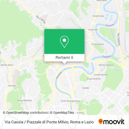 Mappa Via Cassia / Piazzale di Ponte Milvio