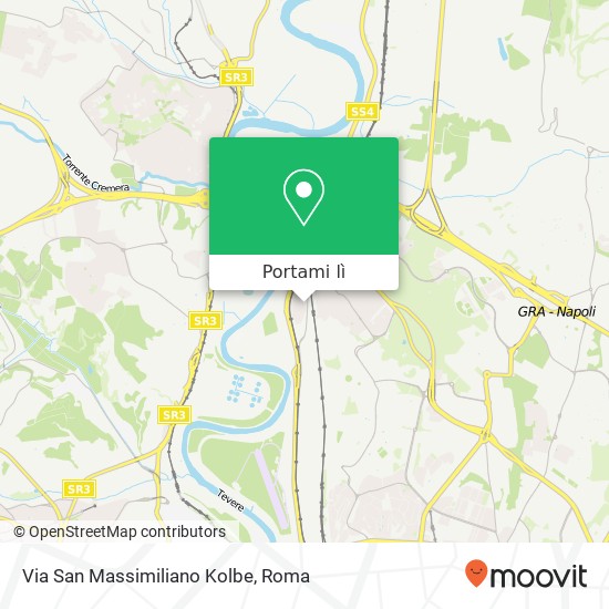 Mappa Via San Massimiliano Kolbe