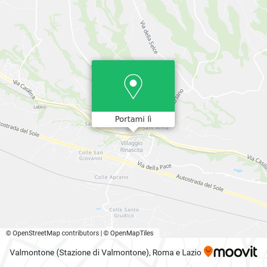 Mappa Valmontone (Stazione di Valmontone)