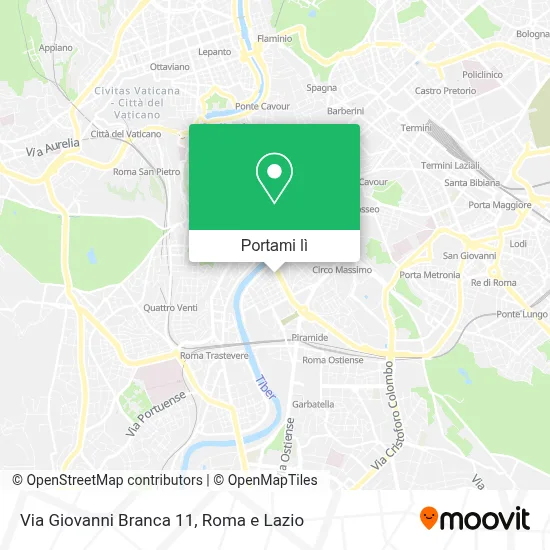 Mappa Via Giovanni Branca  11