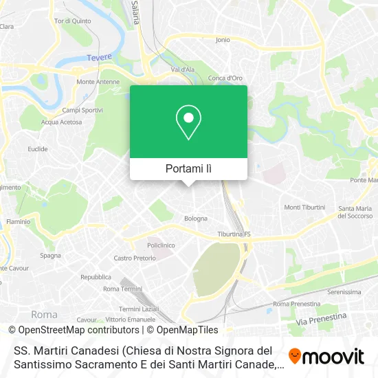 Mappa SS. Martiri Canadesi