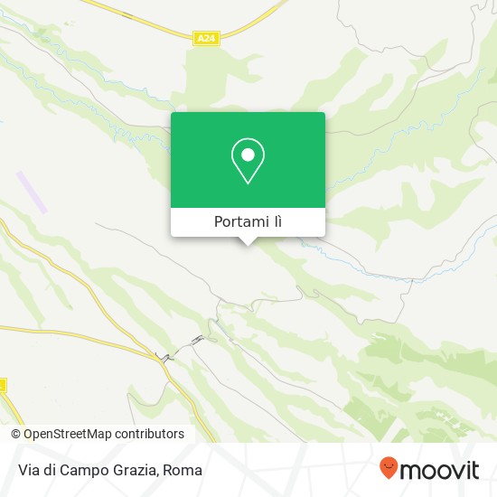 Mappa Via di Campo Grazia