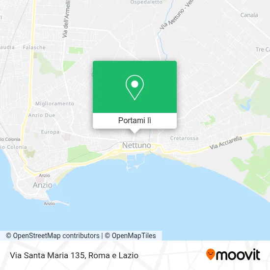 Mappa Via Santa Maria 135