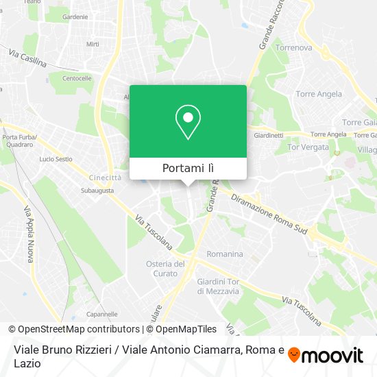 Mappa Viale Bruno Rizzieri / Viale Antonio Ciamarra