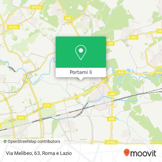 Mappa Via Melibeo, 63