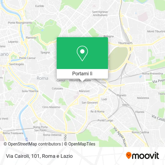 Mappa Via Cairoli, 101