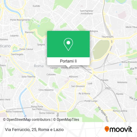 Mappa Via Ferruccio, 25