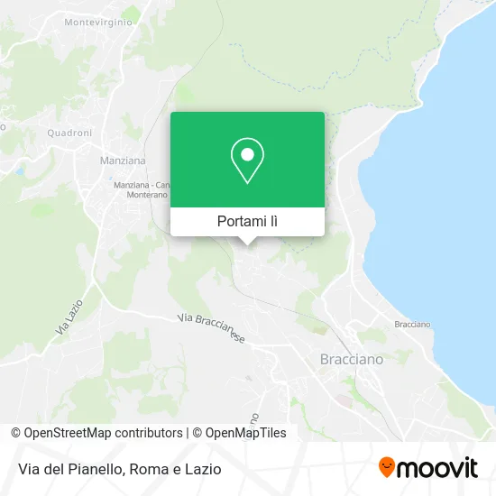 Mappa Via del Pianello