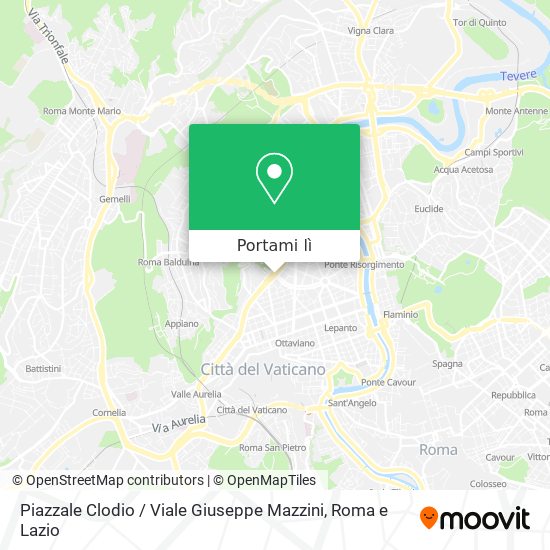 Mappa Piazzale Clodio / Viale Giuseppe Mazzini