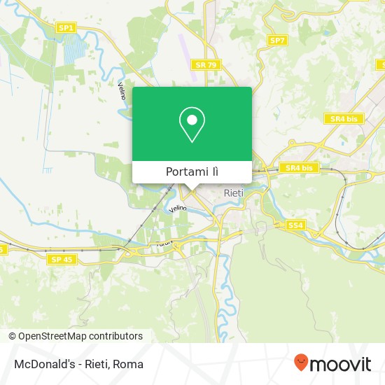 Mappa McDonald's - Rieti