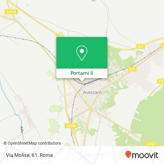 Mappa Via Molise, 61