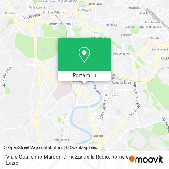 Mappa Viale Guglielmo Marconi / Piazza della Radio