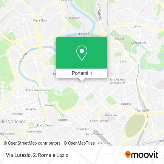 Mappa Via Lutezia, 2