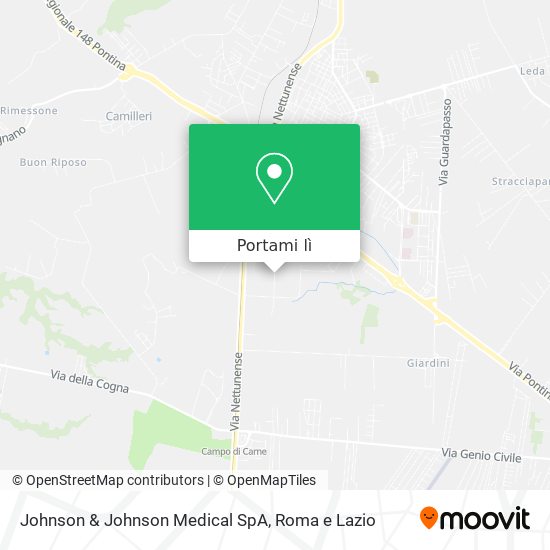 Mappa Johnson & Johnson Medical SpA