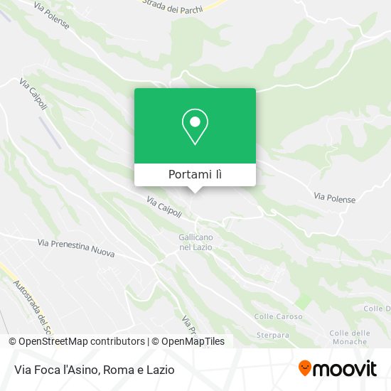 Mappa Via Foca l'Asino