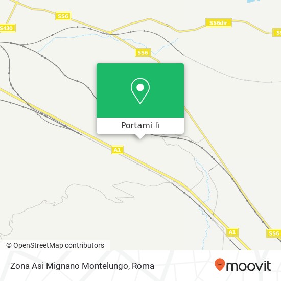 Mappa Zona Asi Mignano Montelungo