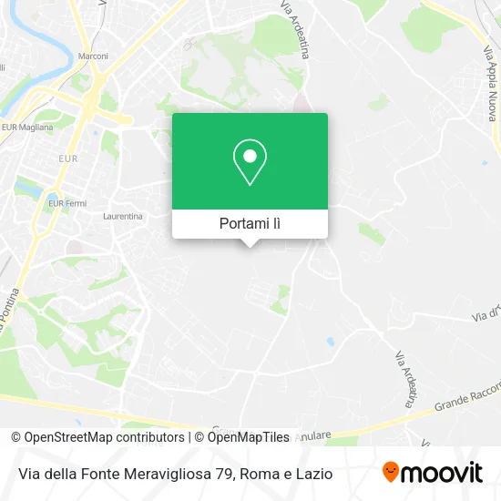 Mappa Via della Fonte Meravigliosa 79