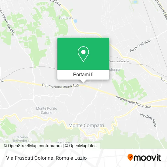 Mappa Via Frascati Colonna