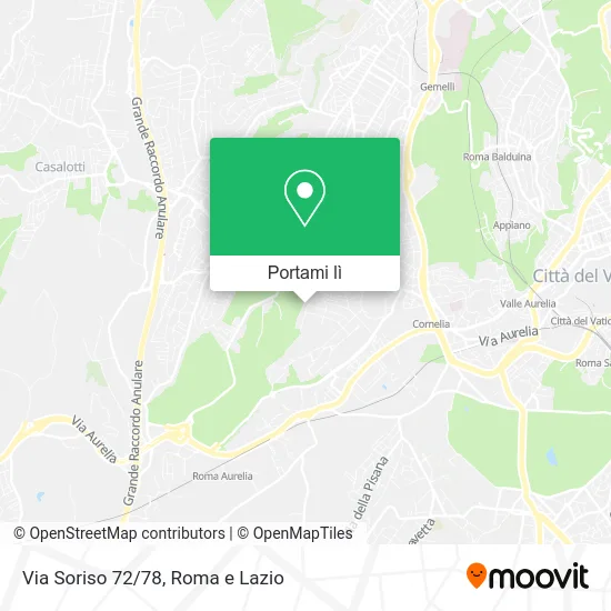Mappa Via Soriso 72/78