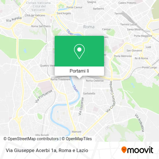 Mappa Via Giuseppe Acerbi  1a