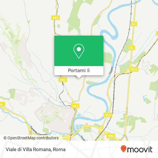 Mappa Viale di Villa Romana