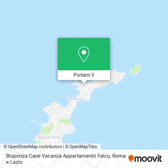 Mappa Bluponza Case Vacanza Appartamento Falco
