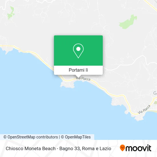 Mappa Chiosco Moneta Beach - Bagno 33