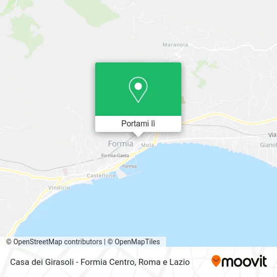 Mappa Casa dei Girasoli - Formia Centro