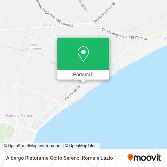 Mappa Albergo Ristorante Golfo Sereno