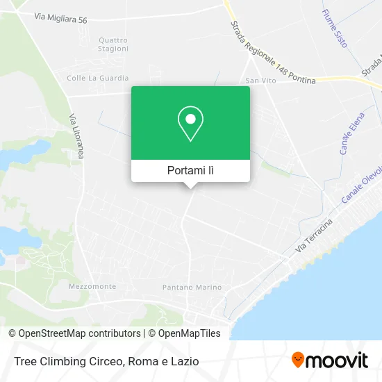 Mappa Tree Climbing Circeo